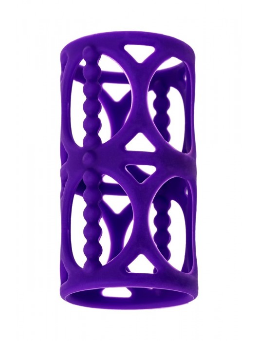 Фиолетовая насадка-сетка на член - A-toys - в Бердске купить с доставкой