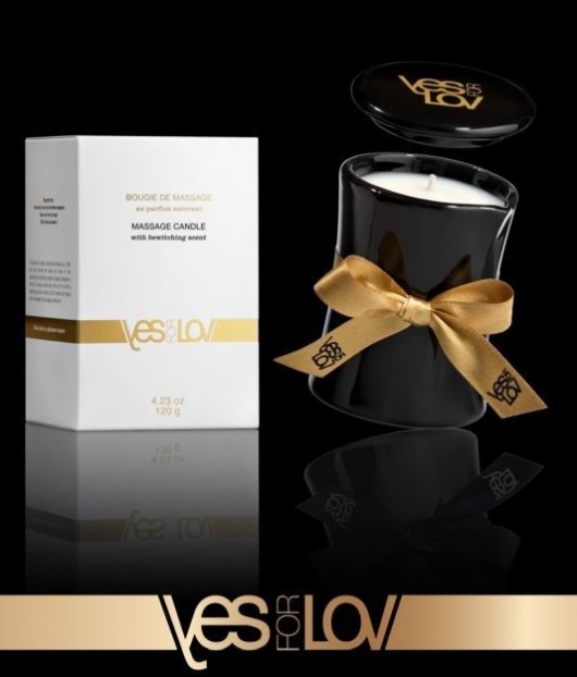 Массажная аромасвеча BEWITCHING MASSAGE CANDLE - 120 мл. - YESforLOV - купить с доставкой в Бердске