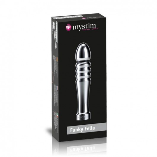Ребристый фаллоимитатор для электростимуляции Funky Fella Rill Dildo - 13 см. - MyStim - купить с доставкой в Бердске