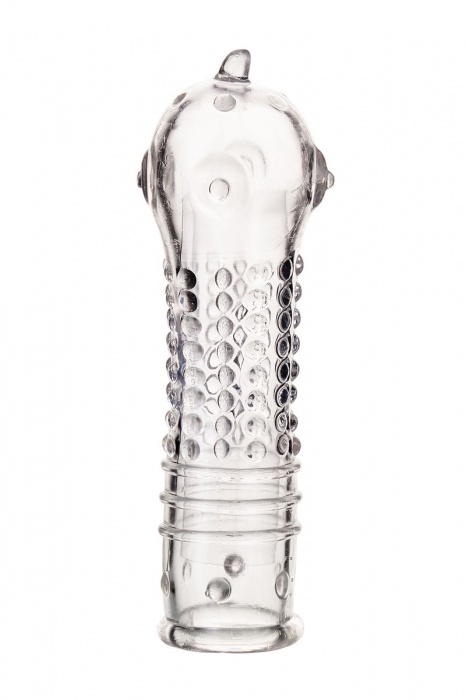 Прозрачная закрытая насадка на пенис TOYFA A-Toys - 14,7 см. - A-toys - в Бердске купить с доставкой