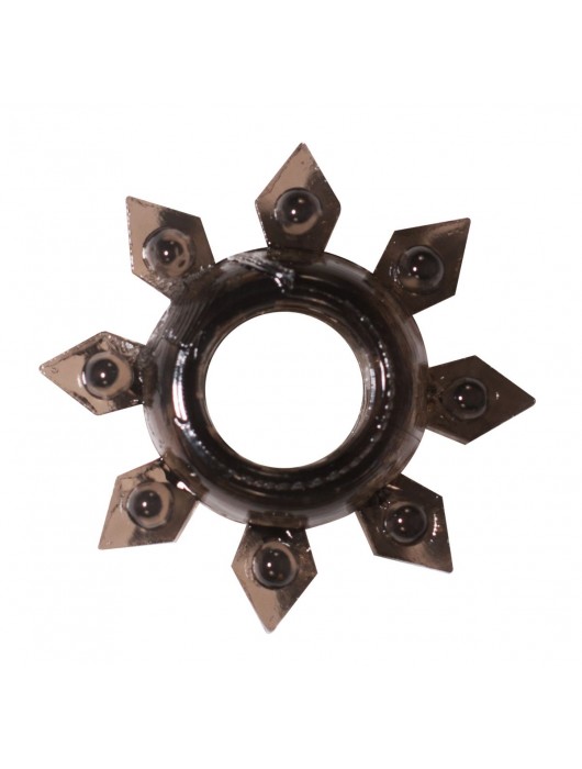 Чёрное эрекционное кольцо Rings Gear - Lola Games - в Бердске купить с доставкой