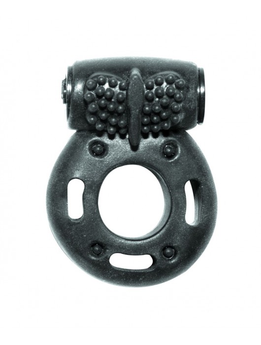 Черное эрекционное кольцо с вибрацией Rings Axle-pin - Lola Games - в Бердске купить с доставкой