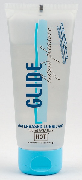 Интимная смазка на водной основе Glide - 100 мл. - HOT - купить с доставкой в Бердске