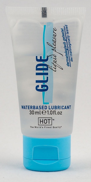 Интимная смазка на водной основе Glide - 30 мл. - HOT - купить с доставкой в Бердске