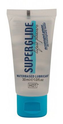 Гель-смазка на водной основе для чувствительной кожи Superglide - 30 мл. - HOT - купить с доставкой в Бердске