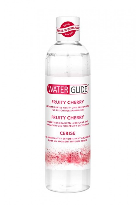 Лубрикант на водной основе с ароматом вишни FRUITY CHERRY - 300 мл. - Waterglide - купить с доставкой в Бердске
