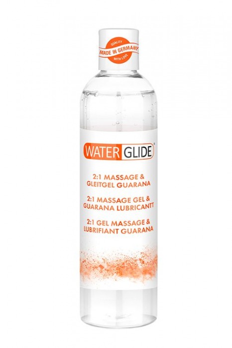 Гель-смазка 2-в-1 MASSAGE   LUBRICANT GUARANA - 300 мл. - Waterglide - купить с доставкой в Бердске