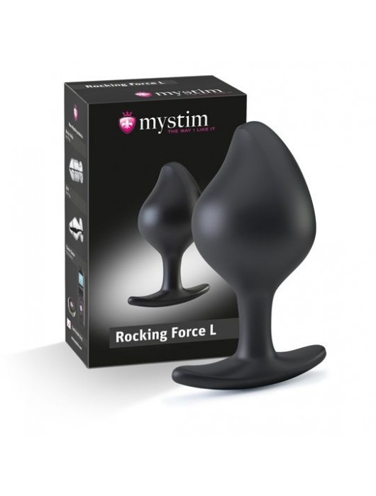 Анальная пробка Rocking Force L для электростимуляции - 10,5 см. - MyStim - купить с доставкой в Бердске