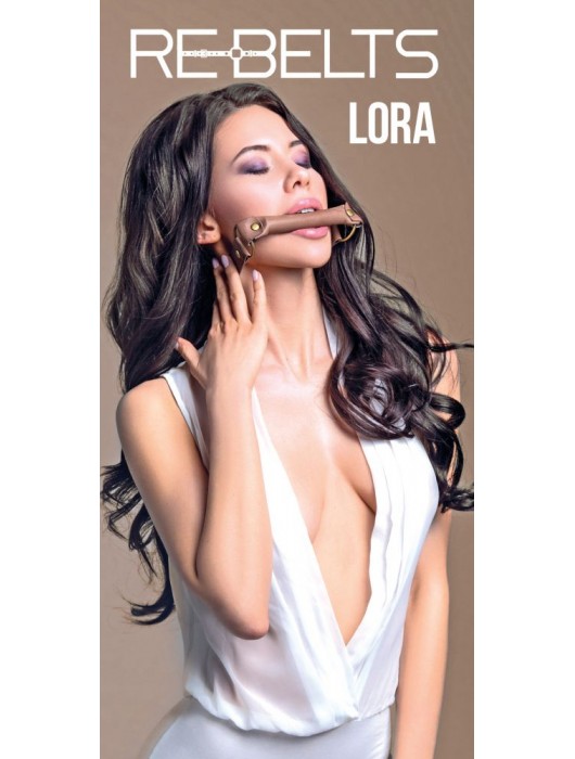 Кляп-трензель Lora с металлическими кольцами - Rebelts - купить с доставкой в Бердске