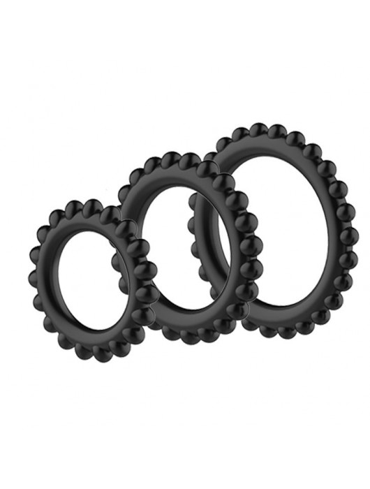 Набор из 3 эрекционных колец Sex Expert - Sex Expert - в Бердске купить с доставкой