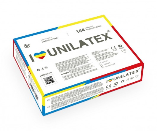 Разноцветные ароматизированные презервативы Unilatex Multifruits - 144 шт. - Unilatex - купить с доставкой в Бердске