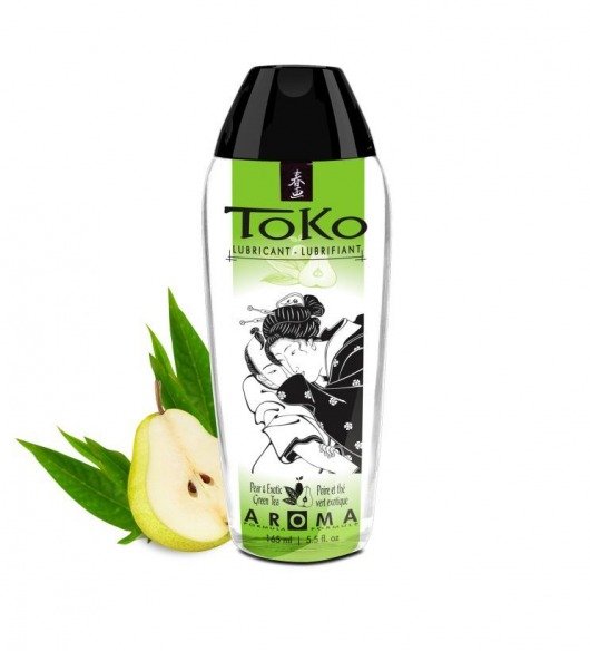 Интимный гель TOKO Pear   Exotic Green Tea с ароматом груши и зеленого чая - 165 мл. - Shunga - купить с доставкой в Бердске